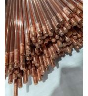 Copper Earthing Rods for Electrical Grounding Systems | Polished Copper Rod